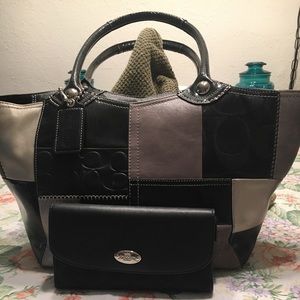 Coach purse with matching wallet
